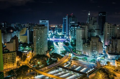 São Paulo vista a noite