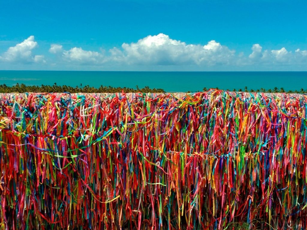 Muro de fitinhas de Arraial d´Ajuda