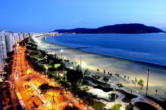 Vista da Orla de Santos