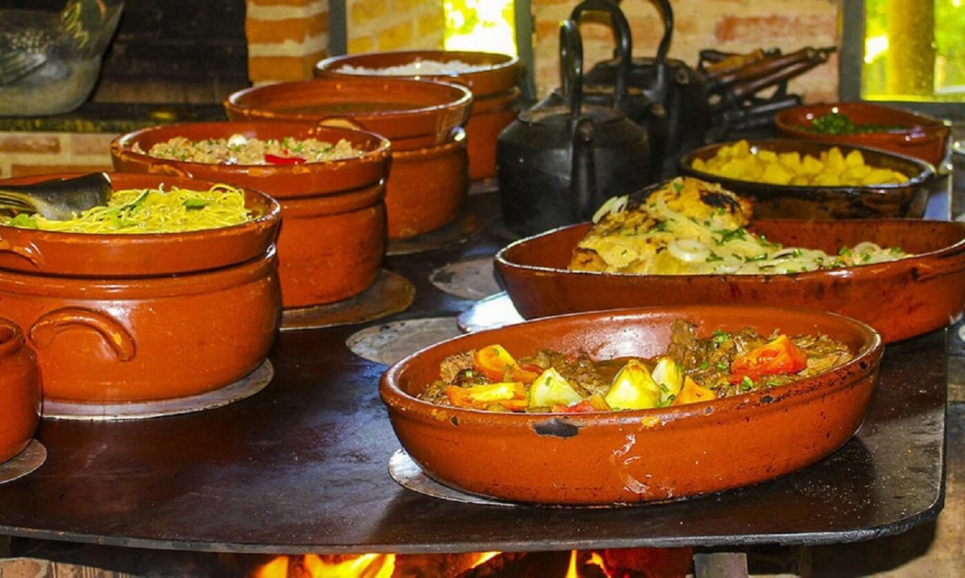 Gastronomia Comida Fogão de lenha