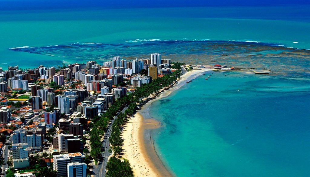 Vista noturna de Maceió-al