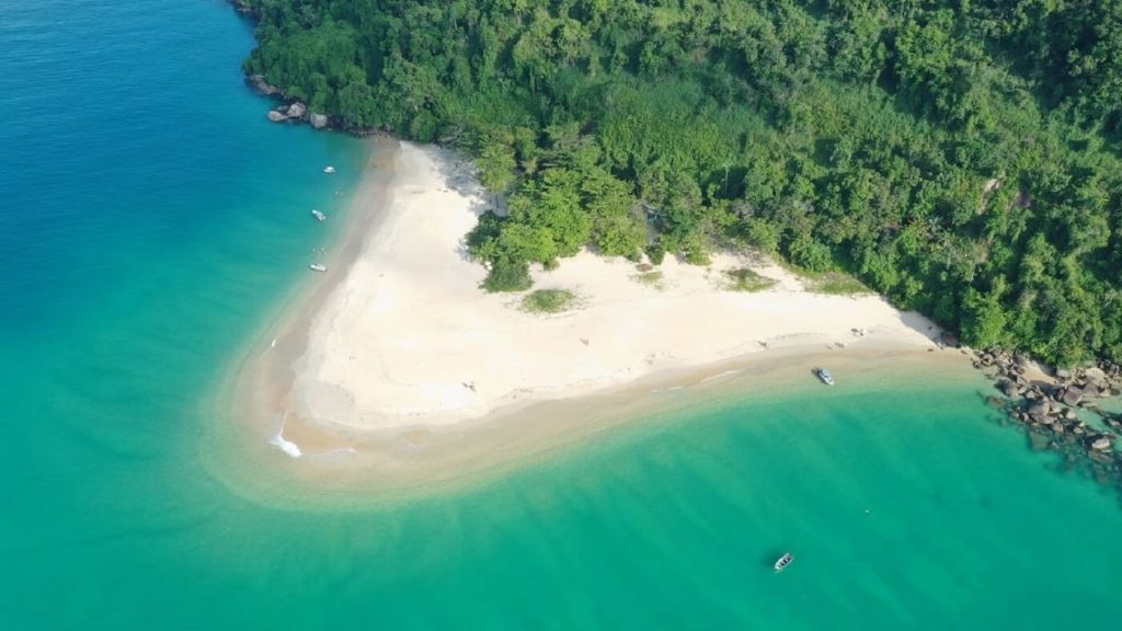 Vista ilha Prumirim - Ubatuba
