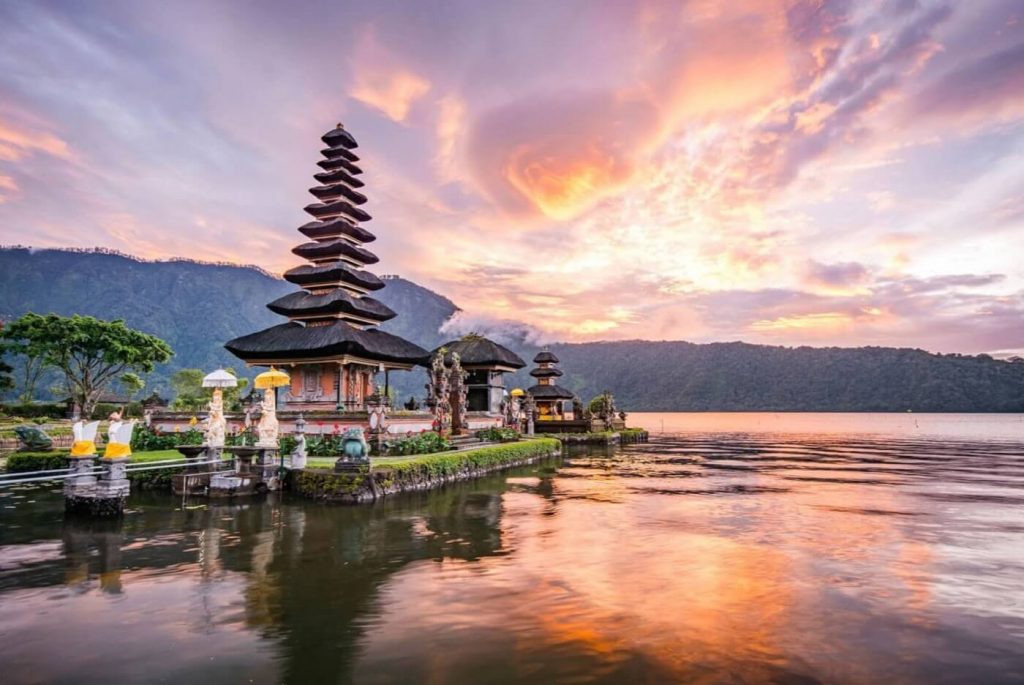 Paisagem de Bali - Templo de Pura