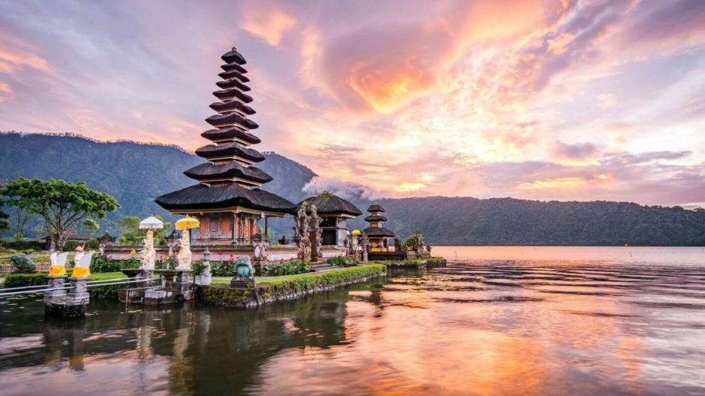 Paisagem de Bali - Templo de Pura