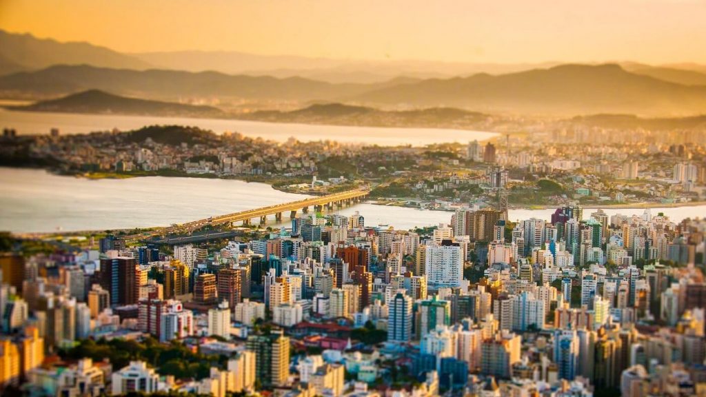 Vista Ilha de Santa Catarina