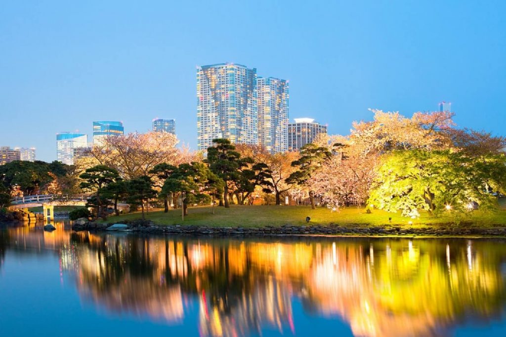 Jardins de Hamarikyu Tóquio, Japao