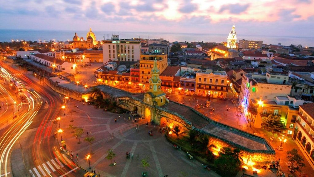 Entardecer em Cartagena