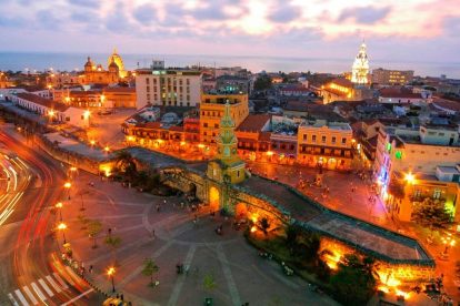 Entardecer em Cartagena