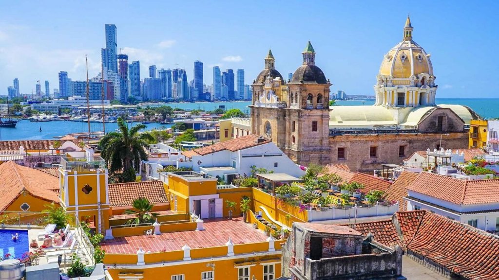 Vista da cidade de Cartagena, Colômbia