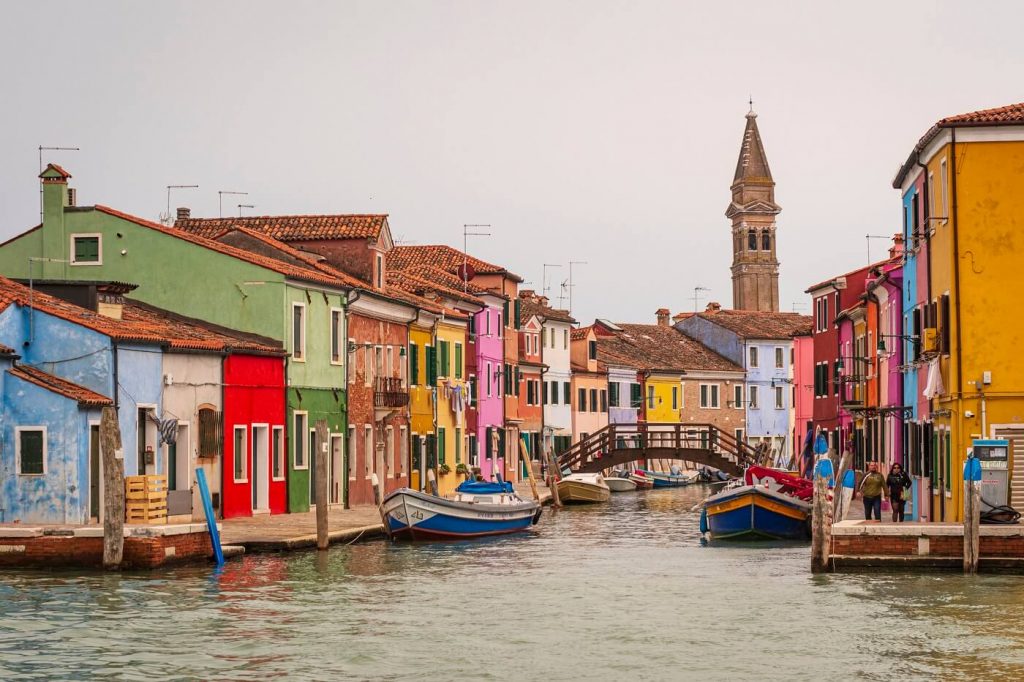 Veneza e suas gôndolas paisagem