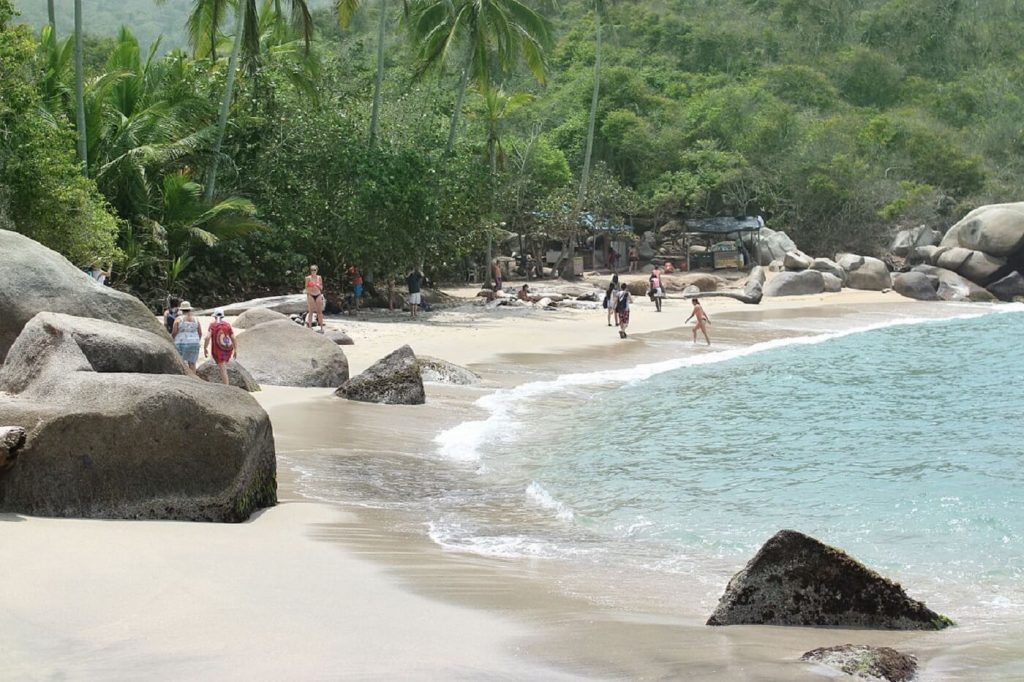 Praia do Parque Nacional Tayrona
