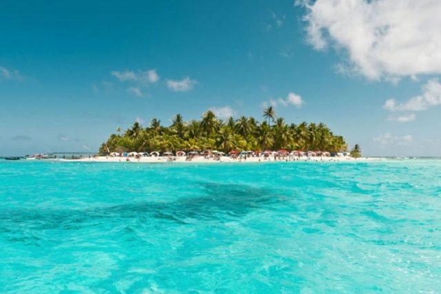 Vista da Ilha de San Andrés