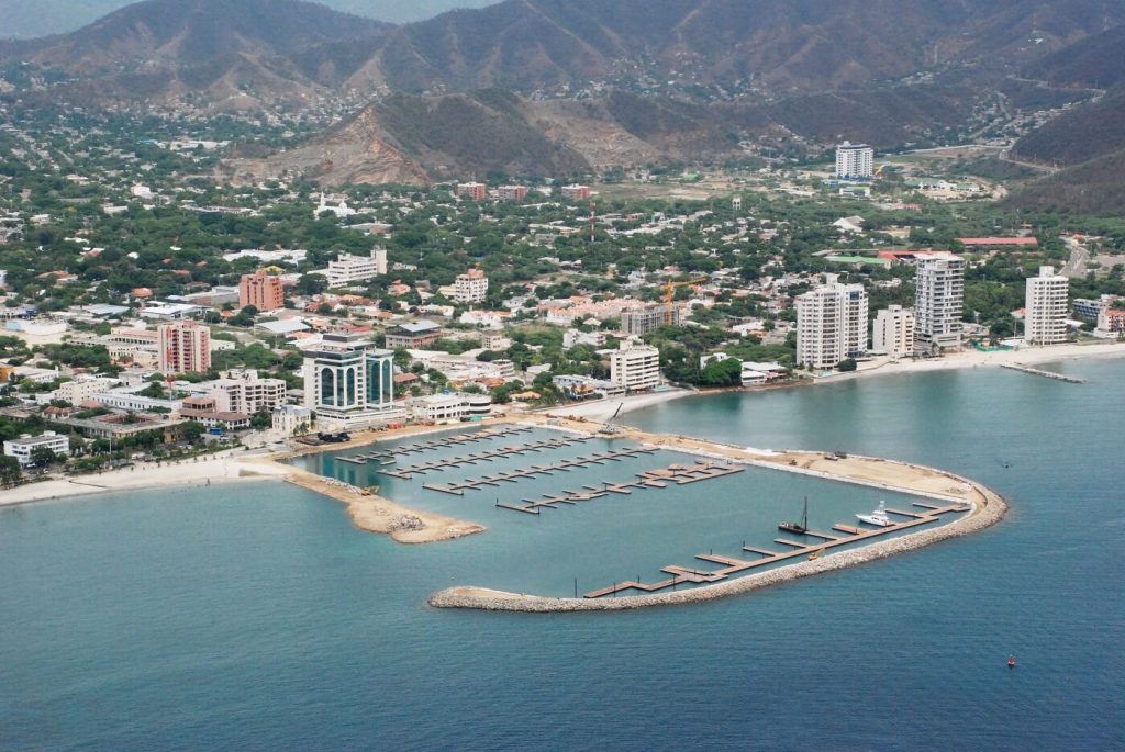 Praia em Santa Marta, Colombia