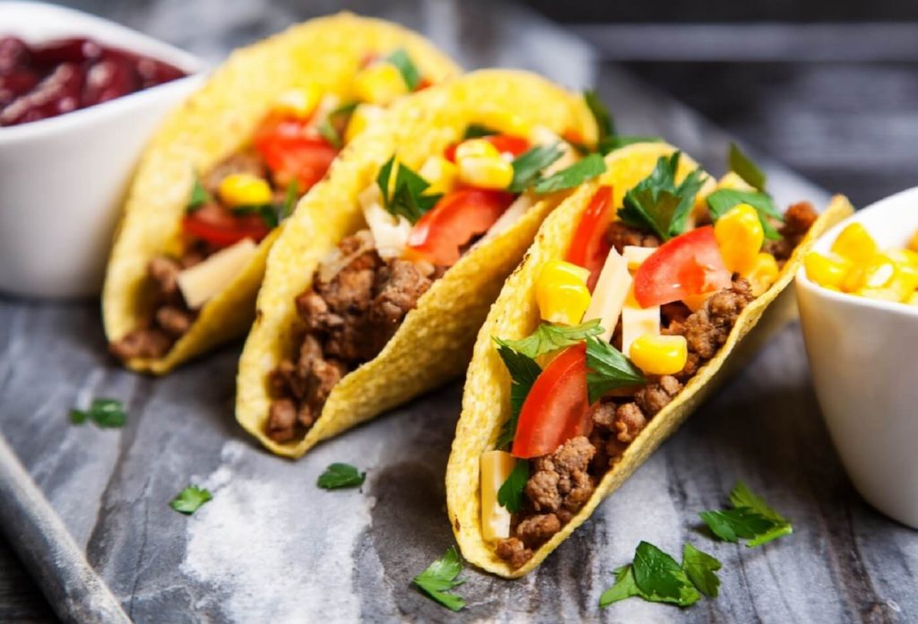 Tacos - gastronomia do México