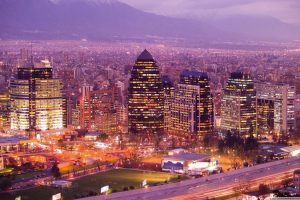 Vista da cidade de Santiago - Chile