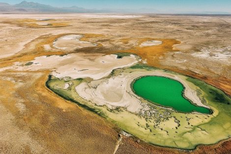 Lagoa no Deserto do Atacama